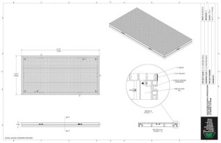 Stage Deck - 3ft x 6ft Grated GDECK