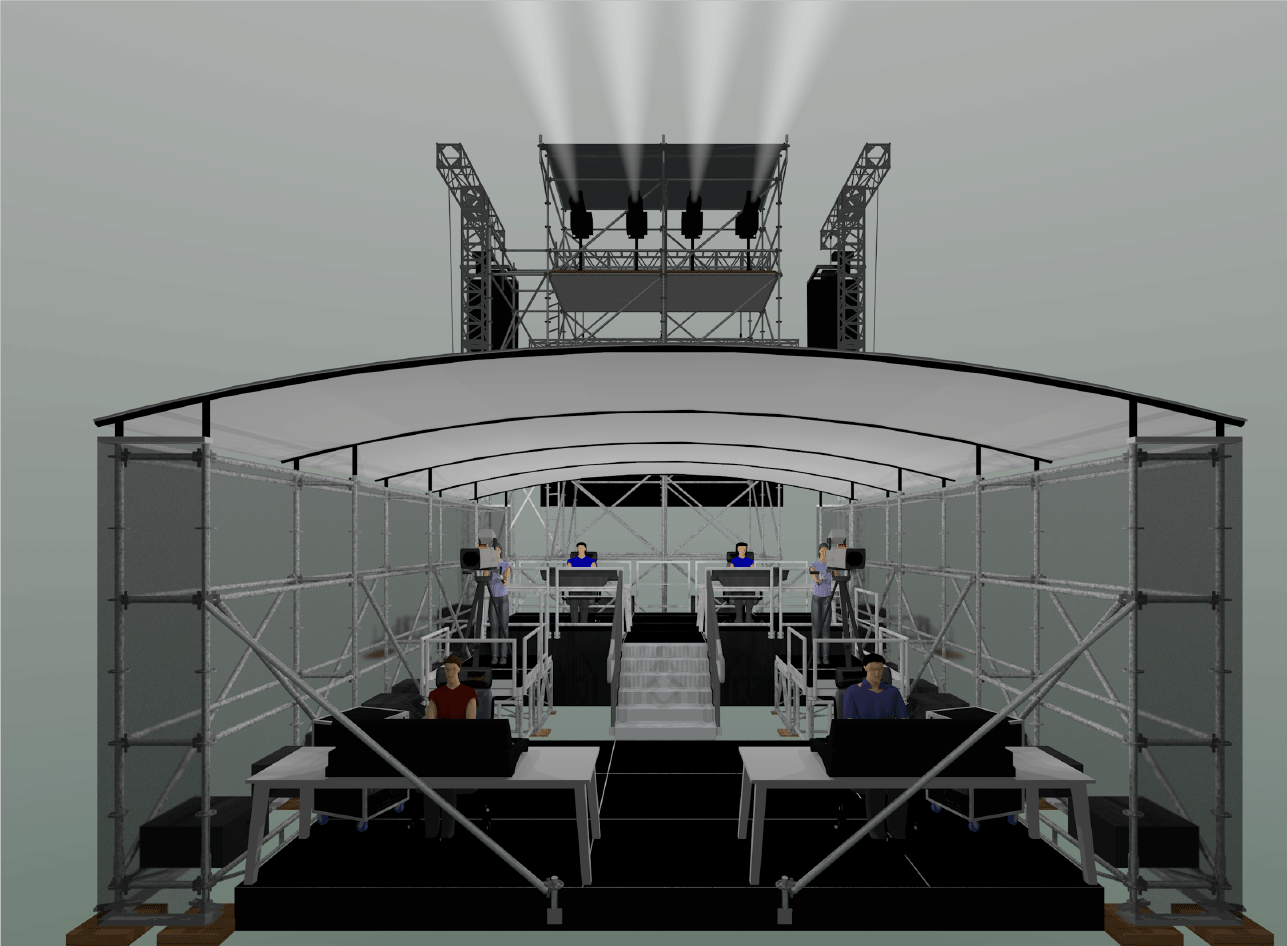 FOH Front of House Gallagher Staging & Manufacturing