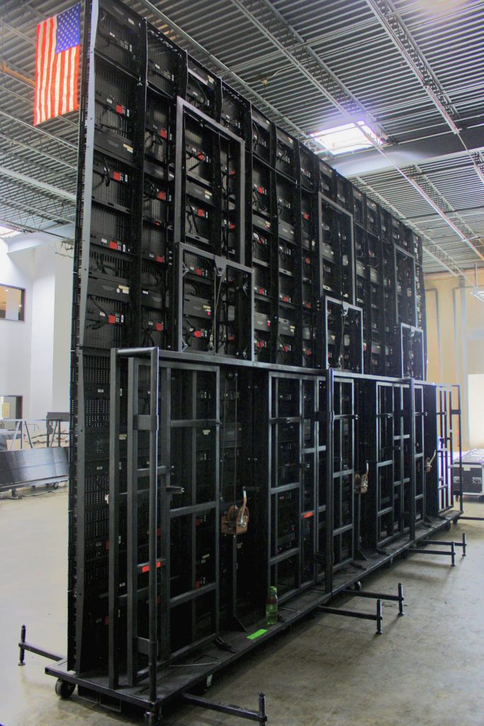 LED Video Panel Cart Backside